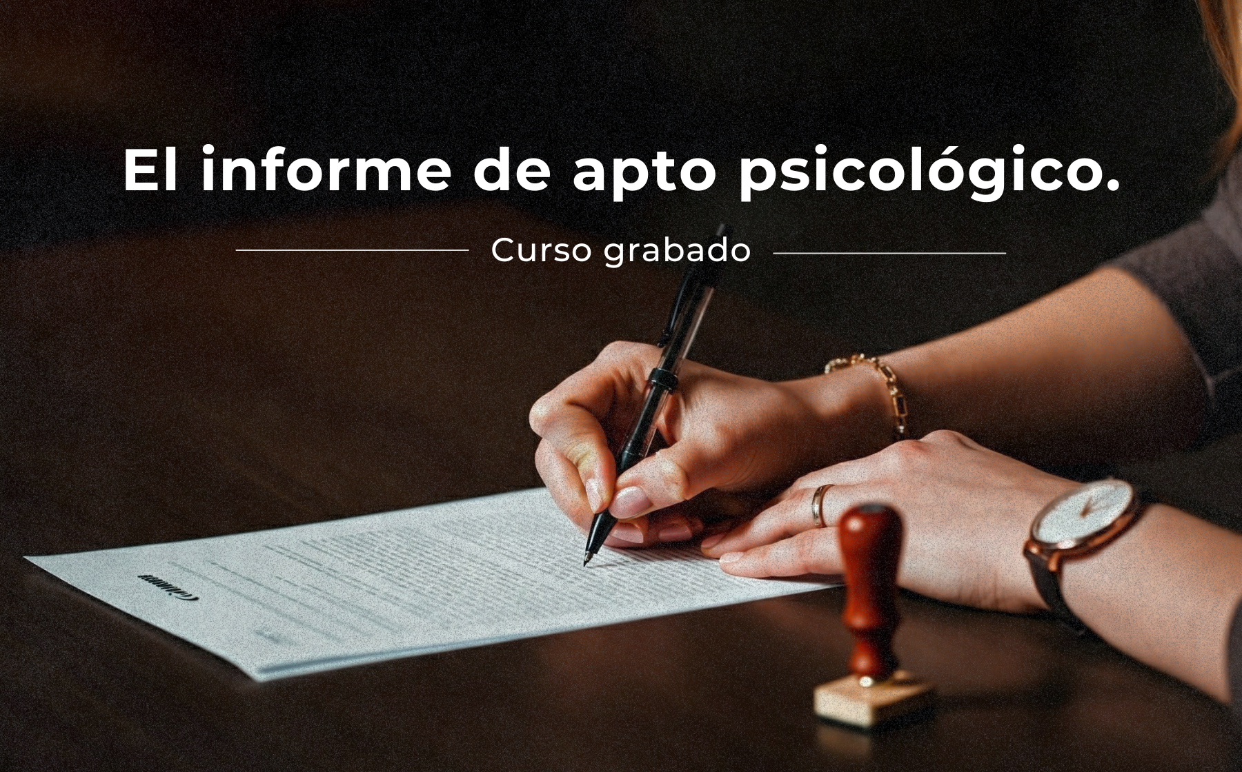 El informe de apto psicológico